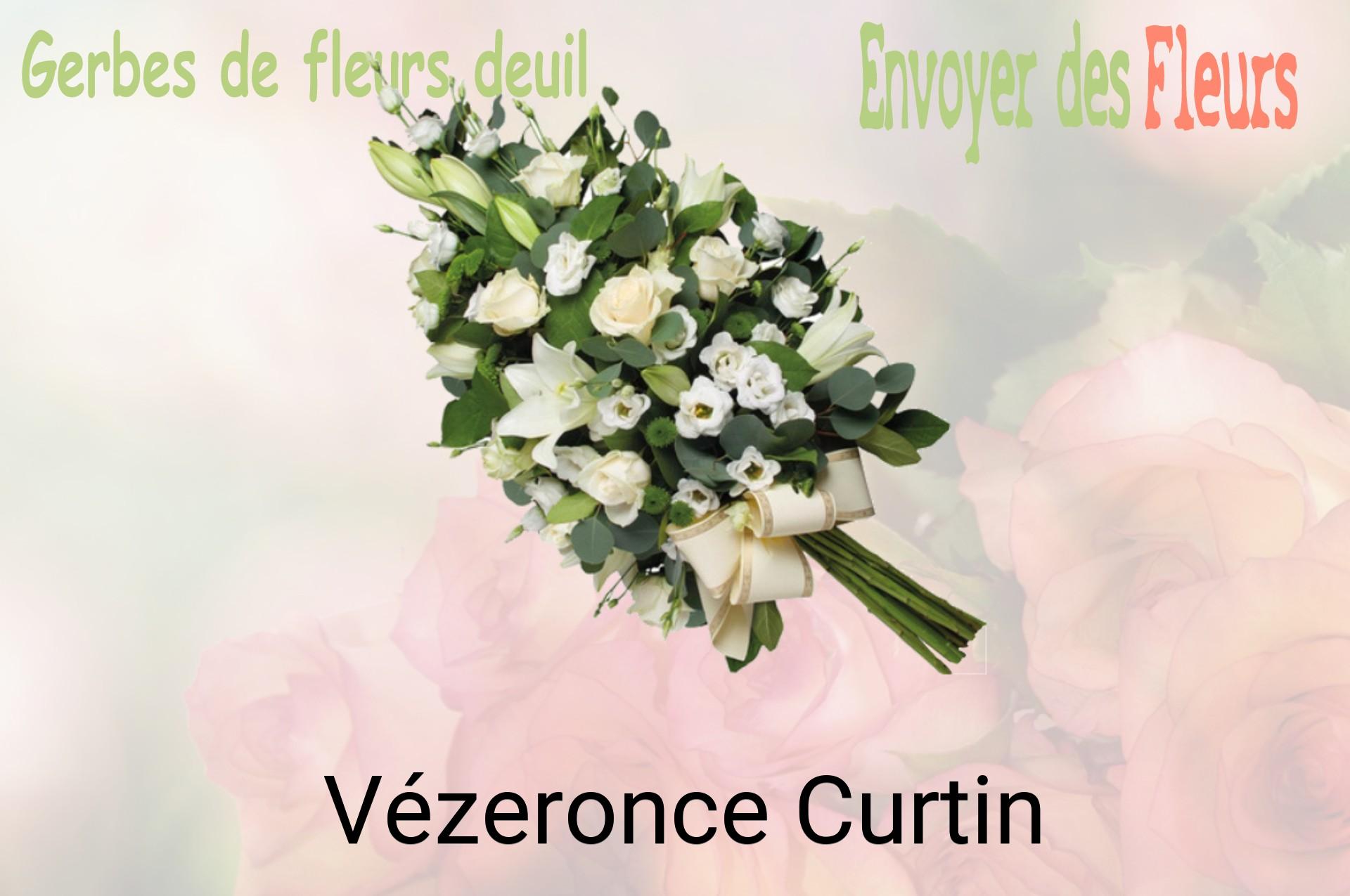 Gerbe de fleurs de deuil livrée à Vézeronce-Curtin